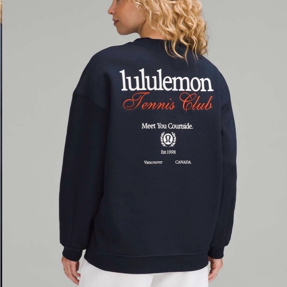 lululemon athletica Tops - Lululemon Heavyweight Fleece Pullover Tennis club
